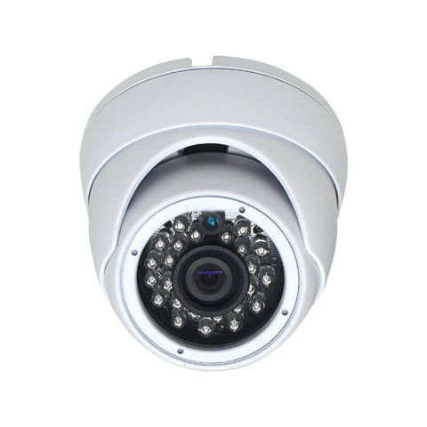 HD-TVI IR Mini Dome Security Camera 1080P, 2.8mm Fixed Lense, 65' IR Outdoor White