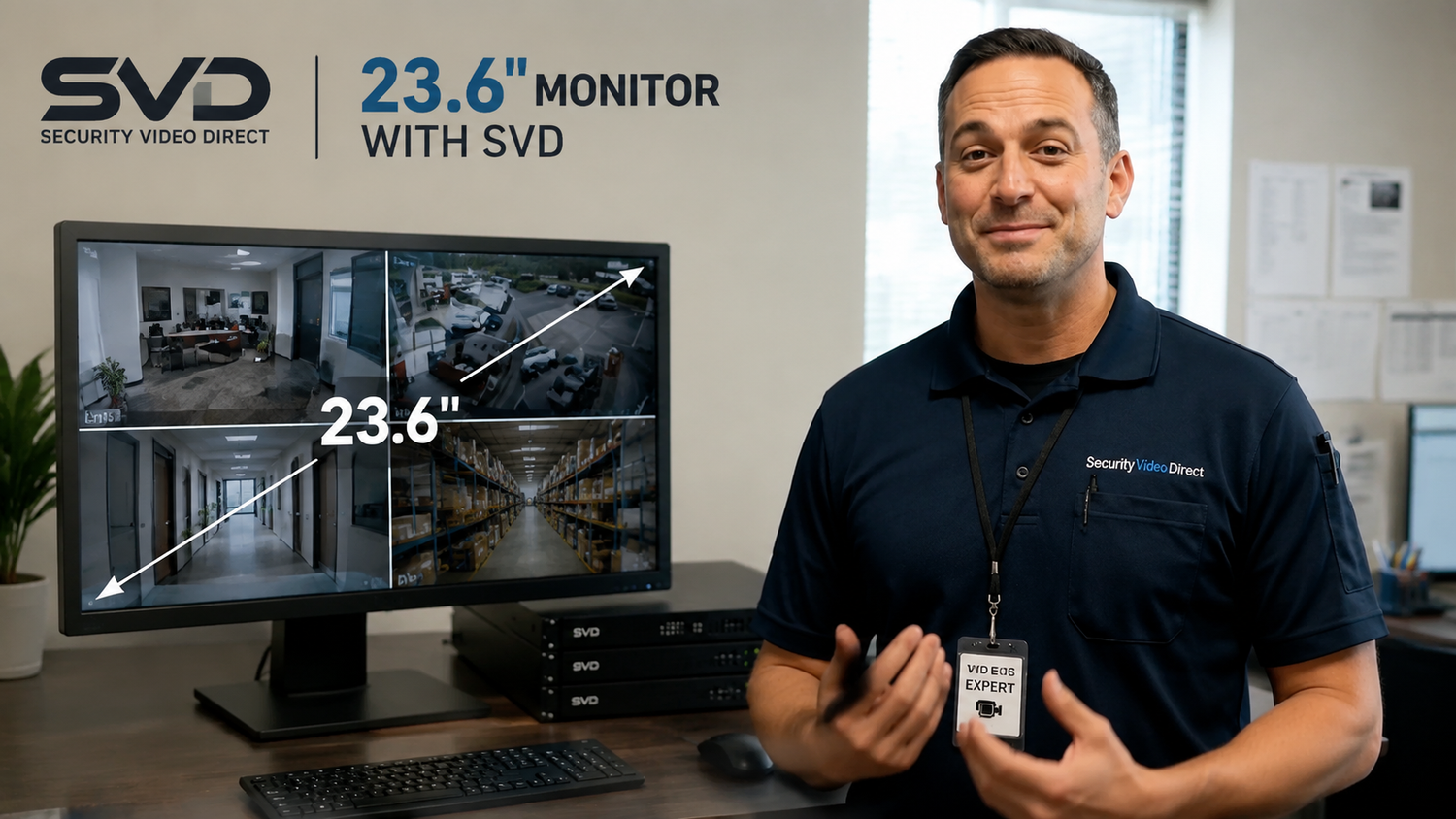 SVD professional security monitors for CCTV DVR and NVR systems