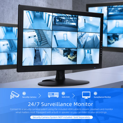 SVD 18.5" Professional Security Monitor – BNC, HDMI & VGA