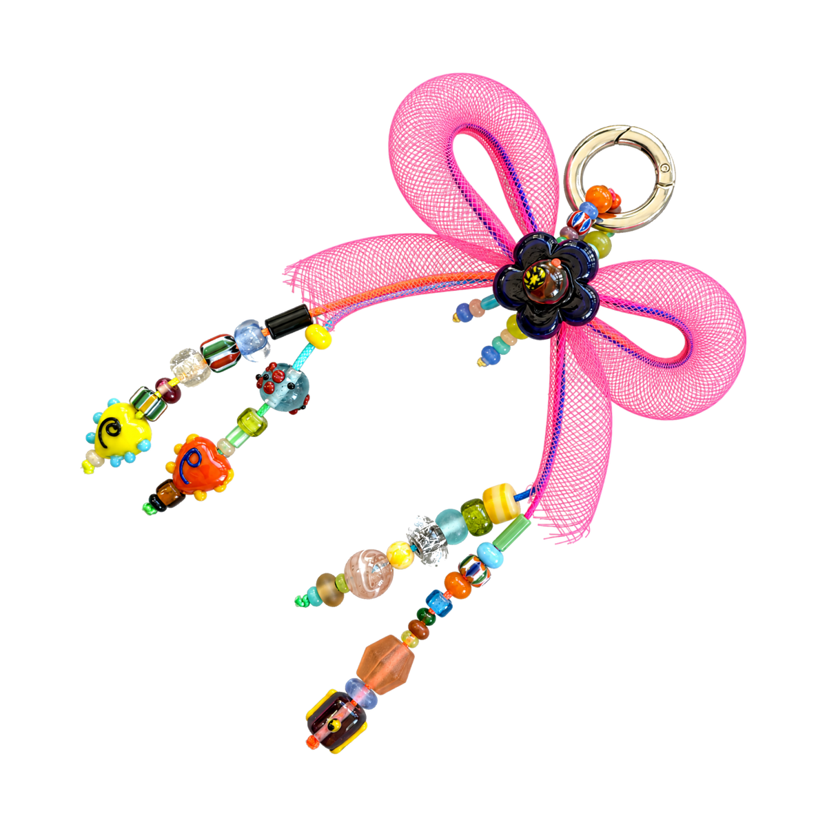Hot Pink Bow Charm