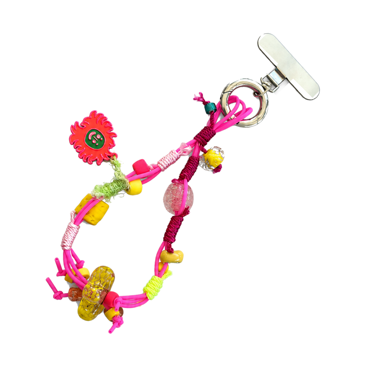 Hot Pink Sun Charm Loop