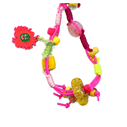 Hot Pink Sun Charm Loop