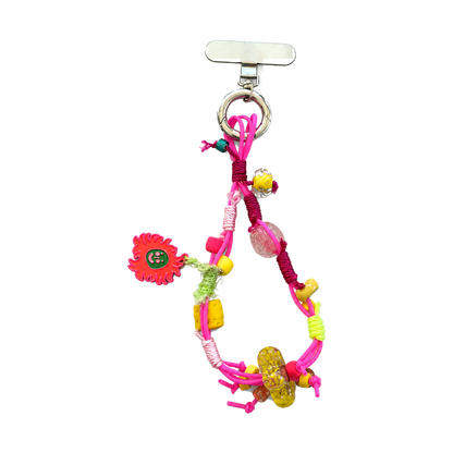 Hot Pink Sun Charm Loop