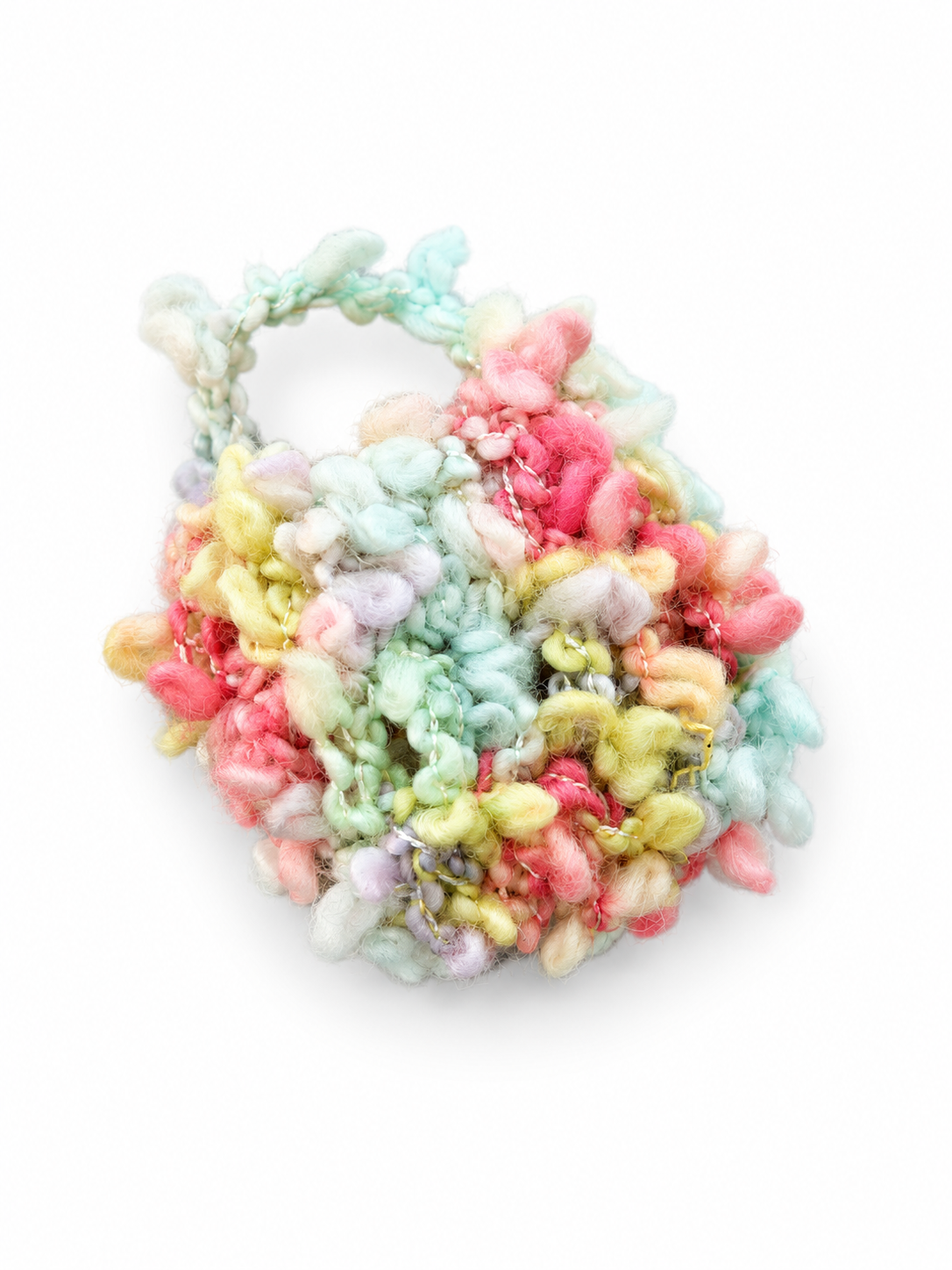 Pastel Crochet Earbud Pouch