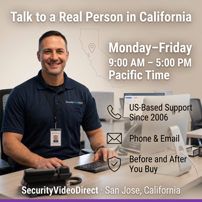 SecurityVideoDirect California based support for 16 channel DVR systems