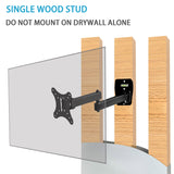 TV Wall Mount Bracket Full Motion Articulating Arms Extension Tilt Rotation, Fits Most 12 - 27 Inch LED, LCD OLED Flat & Curved TVs, Max VESA 100x100mm and Holds up to 33lbs by SVD