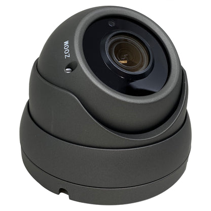 HD-TVI 1080P Full HD, Night Vision, Indoor/Outdoor, 2.8-12mm Vari-Focal Turret Camera, 4 in 1 All Compatible(CVBS/TVI/AHD/CVI) Video Output, Black