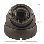 1000TVL SONY 1.4MP CMOS Dome CCTV security camera, 2.8-12mm Varifocal Lens, 100ft IR Range, Black