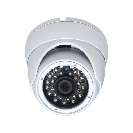 HD-TVI IR Mini Dome Security Camera 1080P, 2.8mm Fixed Lense, 65' IR Outdoor White