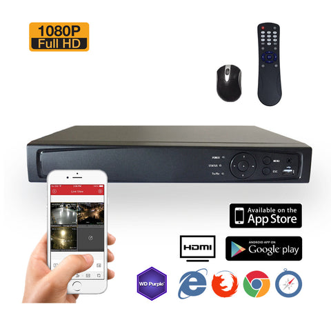 STD8704 4-Channel Professional Surveillance Digital Video Recorder HD-TVI H.264 DVR